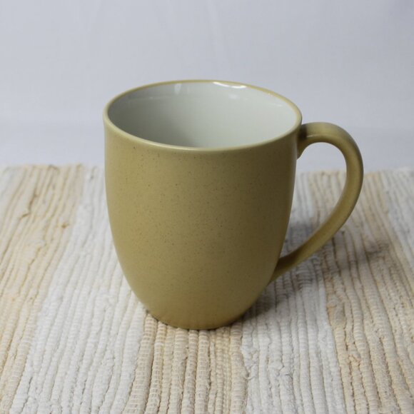 VTG NORITAKE COLORWAVE YELLOW ONE COFFEE MUG CUP STONEWARE SPECKLED 8491 - Picture 3 of 7